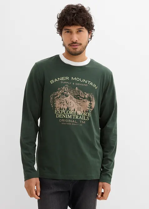 Långärmad T-shirt (2-pack), bonprix