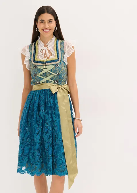 Dirndl med paljettförkläde (2 delar), bonprix