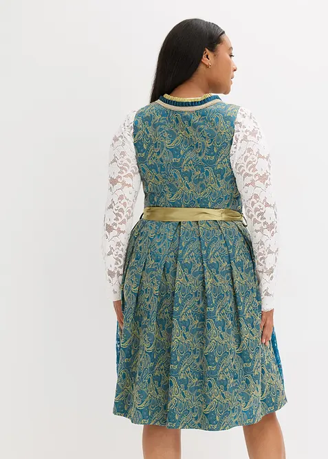 Dirndl med paljettförkläde (2 delar), bonprix