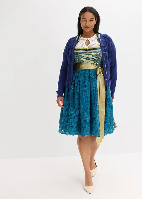 Dirndl med paljettförkläde (2 delar), bonprix