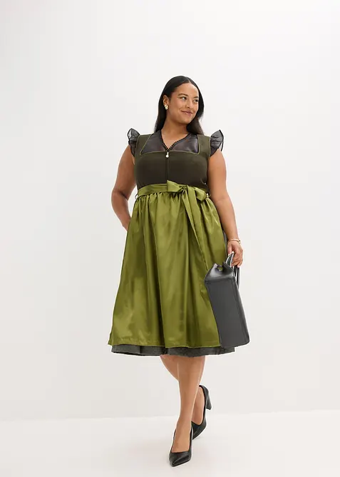 Dirndl och förkläde (2-delat set), bonprix