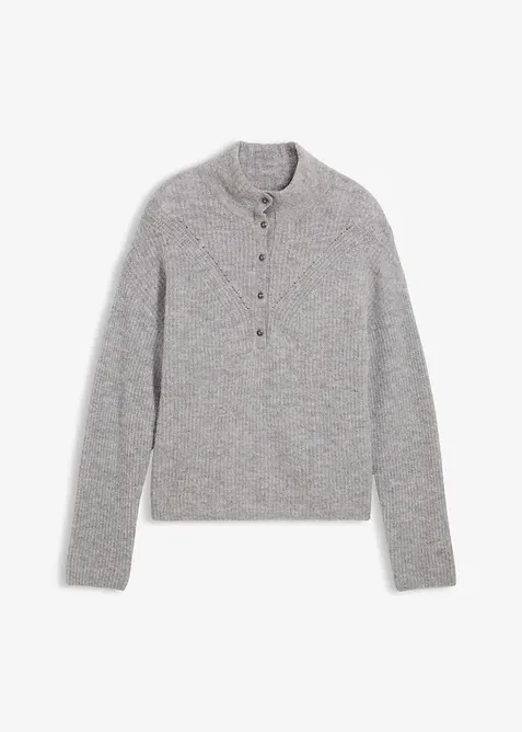 Oversizetr&ouml;ja i ylleblandning med alpackaull, bonprix