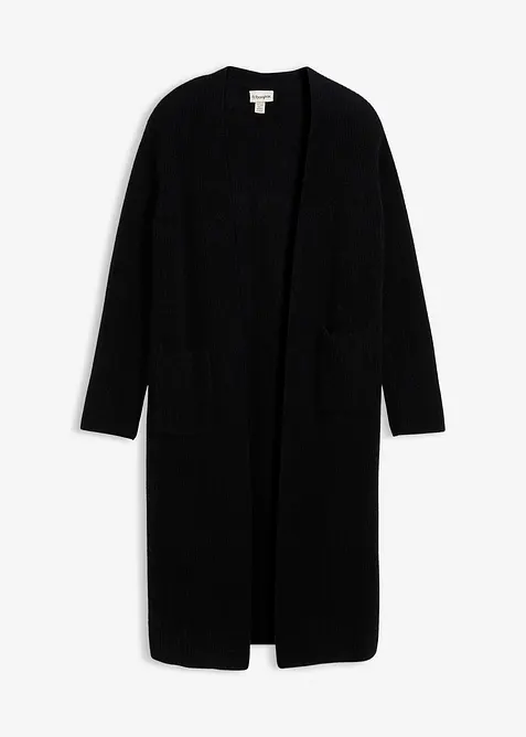 Stickad kappa med alpackaull, bonprix