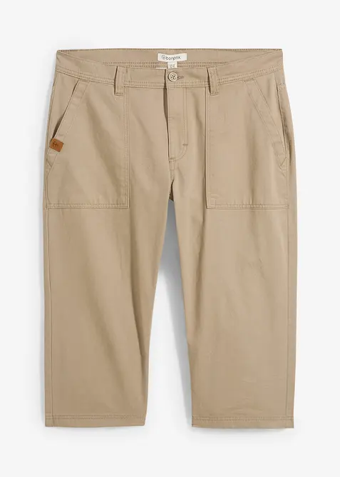 Långa bermudas med påsydda fickor, Regular Fit, bonprix