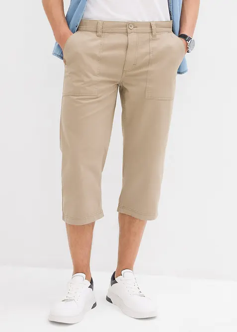 Långa bermudas med påsydda fickor, Regular Fit, bonprix