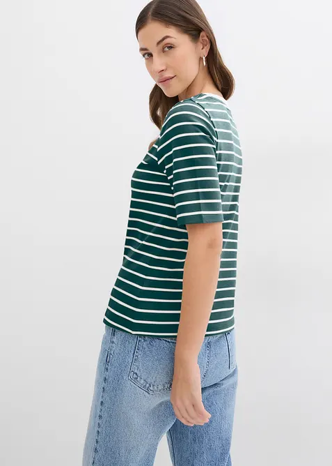 T-shirt av tjock ekologisk bomull, bonprix