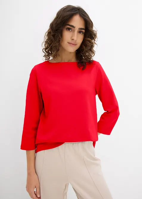 T-shirt i tjockt material av ekologisk bomull, bonprix