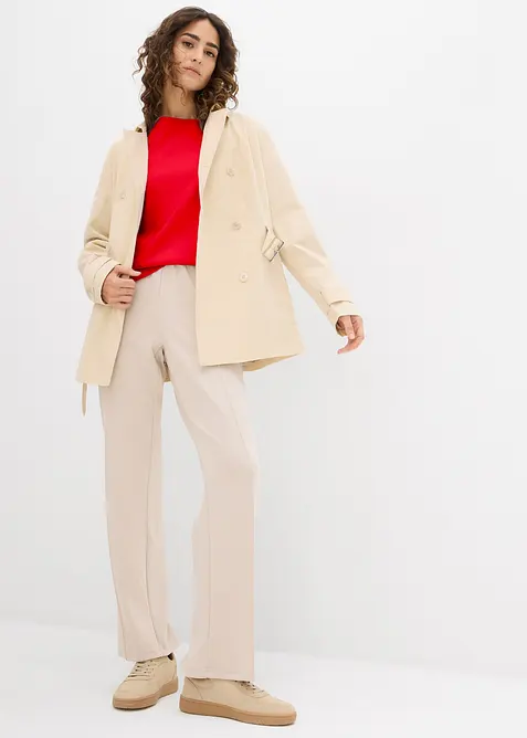 T-shirt i tjockt material av ekologisk bomull, bonprix