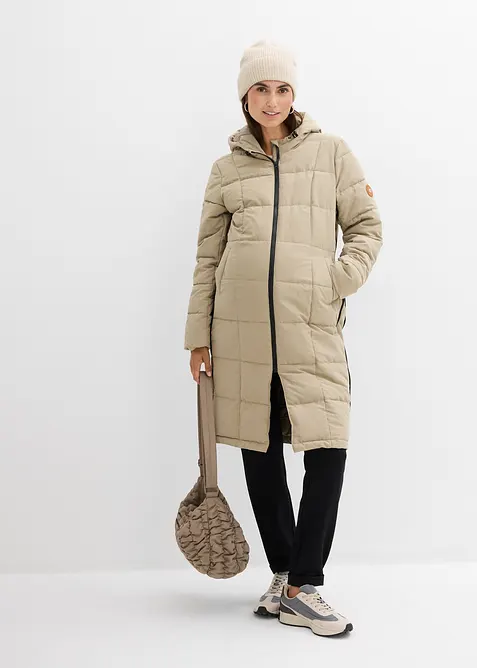 Mammatäckkappa med återvunnen polyester och babyficka, bonprix