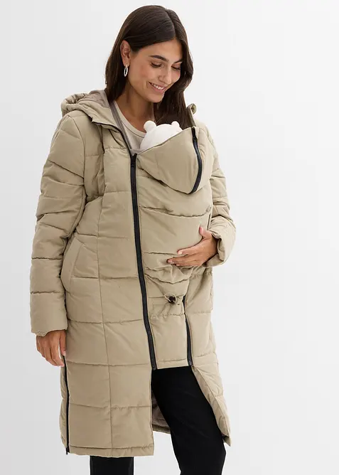 Mammatäckkappa med återvunnen polyester och babyficka, bonprix