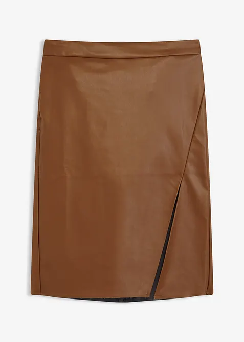 Pennkjol i skinnimitation, bonprix