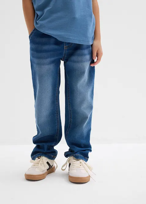 Regular Fit joggerjeans i dra på-modell Straight, bonprix