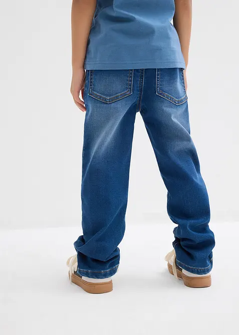 Regular Fit joggerjeans i dra på-modell Straight, bonprix