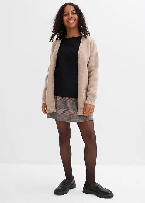 Långärmad T-shirt för barn i ekologisk bomull med elastan, bonprix