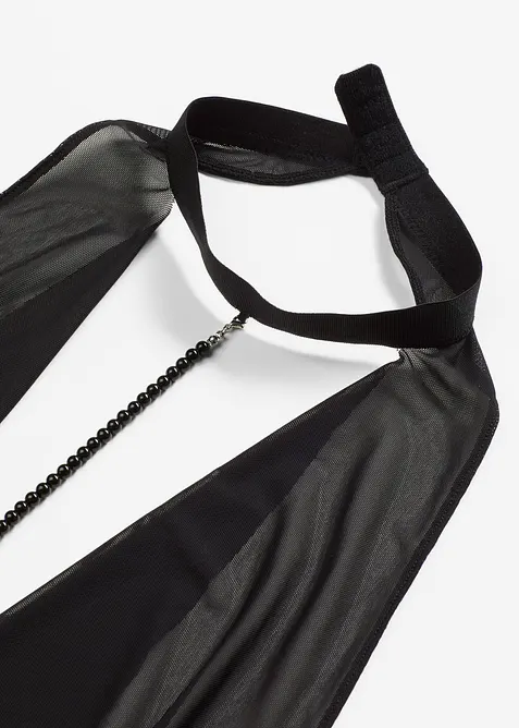 Body med öppen gren och wetlook, bonprix