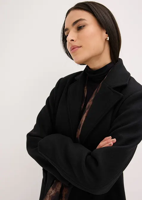 L&aring;ng kappa med yllelook, bonprix