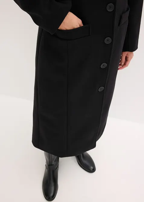 L&aring;ng kappa med yllelook, bonprix