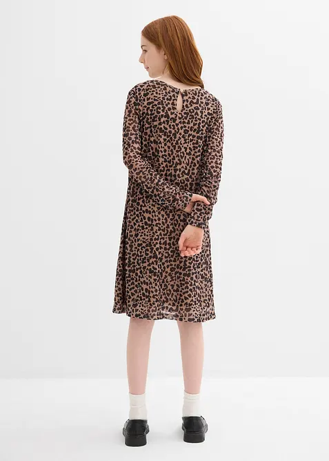 Miniklänning av mesh, bonprix