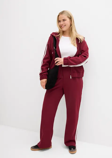 Träningsjacka med sportiga ränder, bonprix