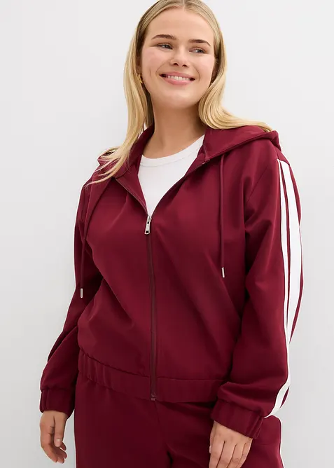Träningsjacka med sportiga ränder, bonprix