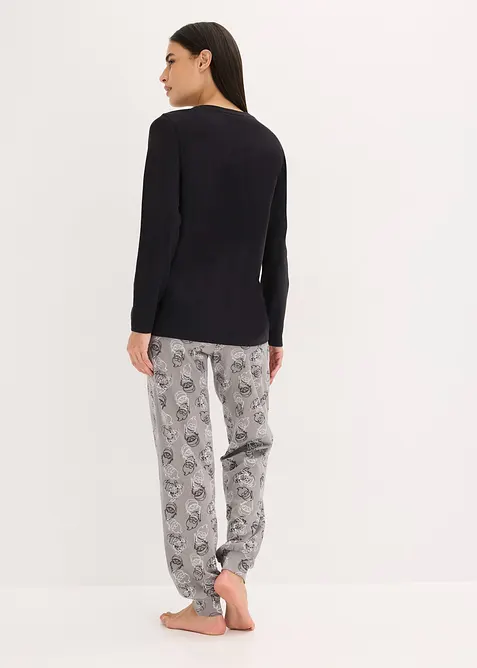 Pyjamas av ren bomull, bonprix