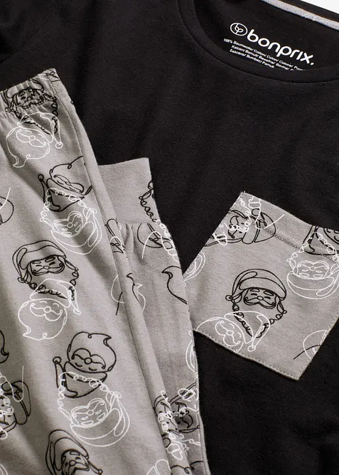 Pyjamas av ren bomull, bonprix