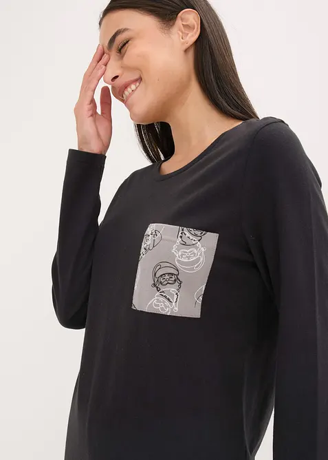 Pyjamas av ren bomull, bonprix