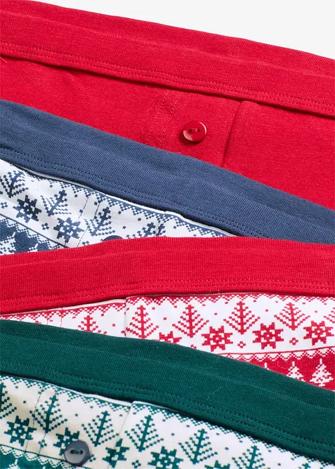 Boxertrosa med ekologisk bomull (4-pack), bonprix