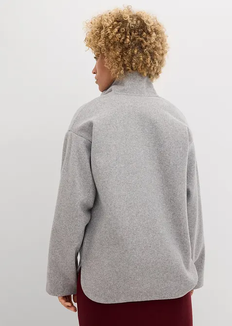 Tröja i oversizemodell med yllelook, bonprix