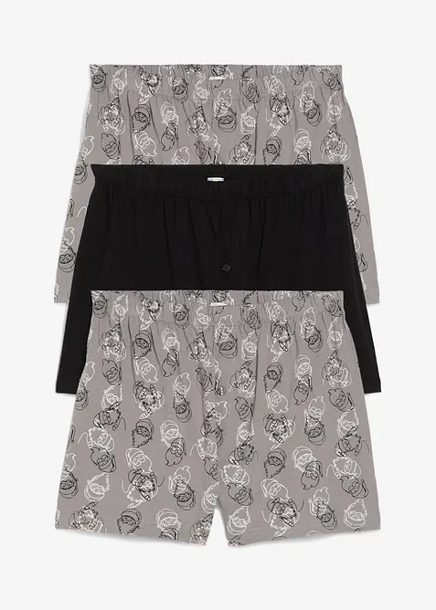 Boxershorts  med ekologisk bomull (3-pack) vid modell, bonprix