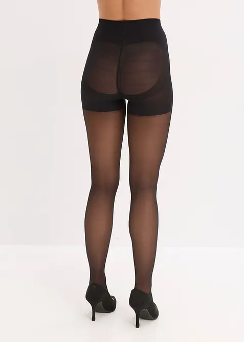 Formande och stödjande strumpbyxa med push up-effekt och bekväm midja (50 den), bonprix