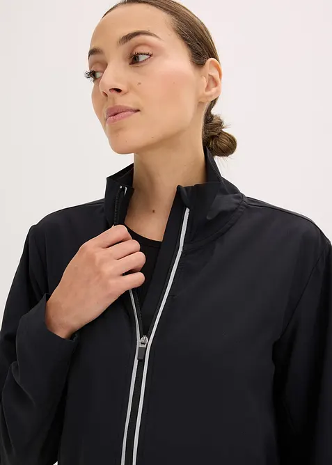 Tunn funktionsjacka med reflexer, bonprix