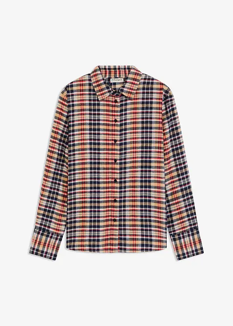 Flanellskjorta i bomull, bonprix