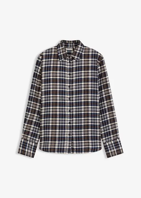 Flanellskjorta i bomull, bonprix