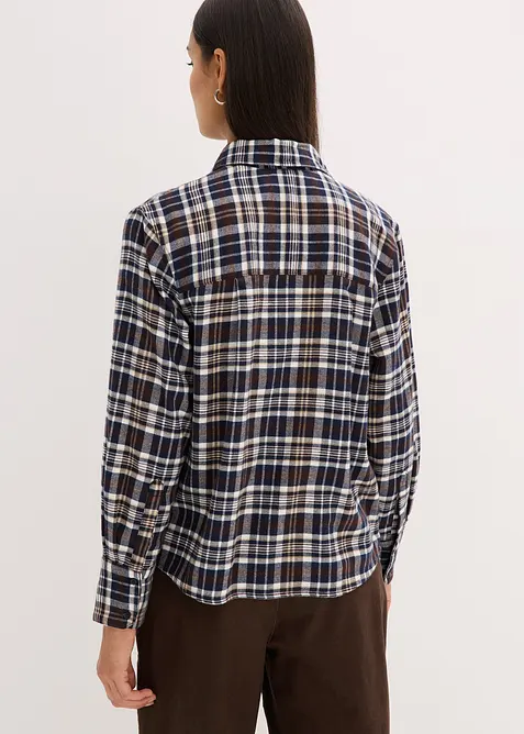 Flanellskjorta i bomull, bonprix