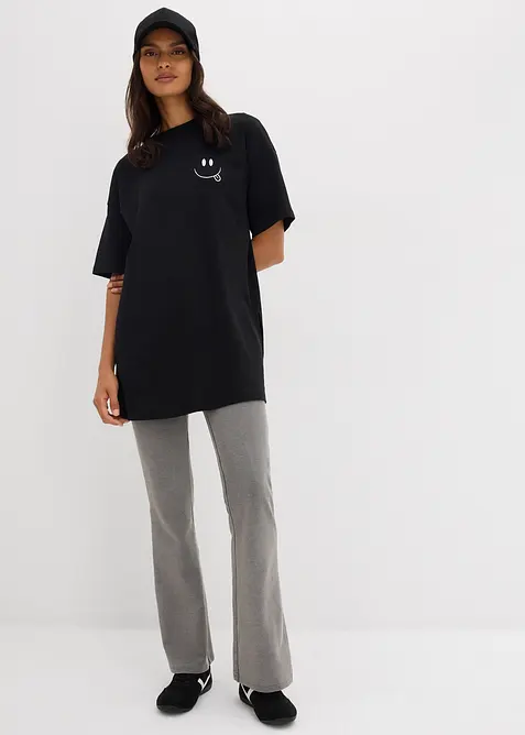 Lång topp i oversizemodell av ekologisk bomull, bonprix