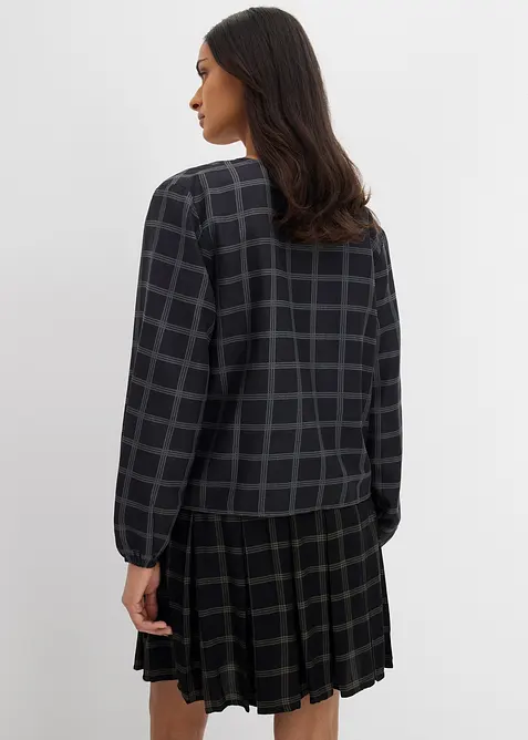 Oversized blus av mjuk viskos, bonprix