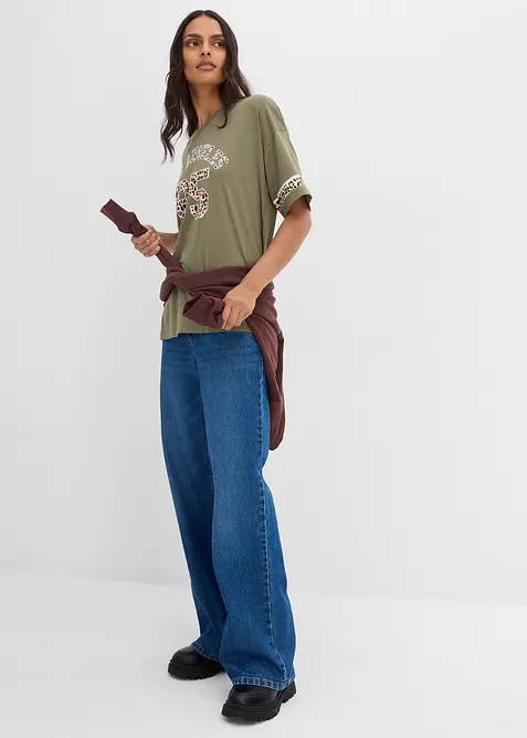 Oversizetopp i ekologisk bomull, bonprix