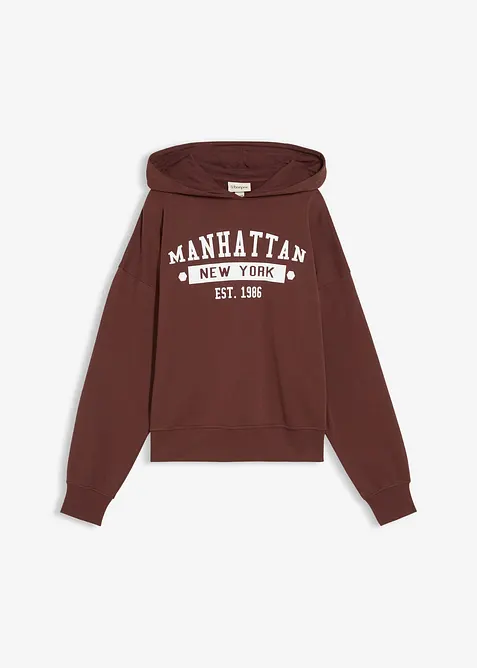 Oversizehoodie av ren bomull, bonprix