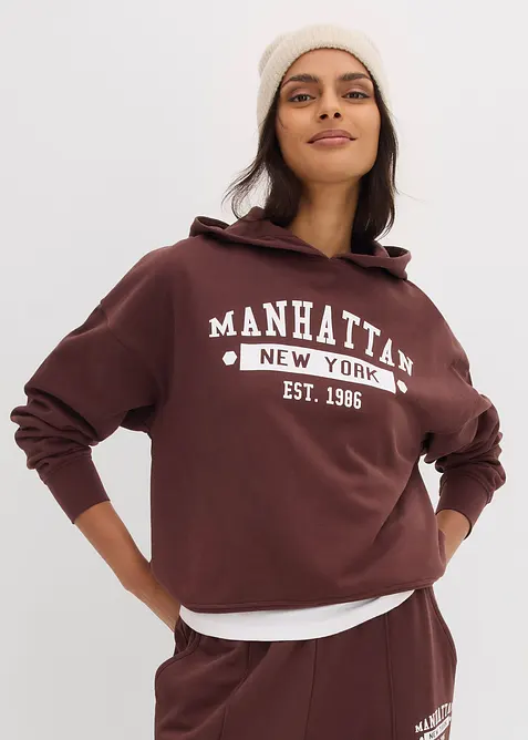 Oversizehoodie av ren bomull, bonprix