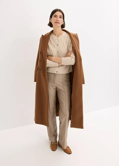 Grovstickad cardigan, bonprix