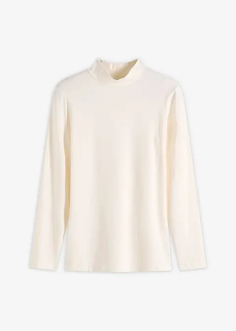 Långärmad topp i figurnära modell, bonprix