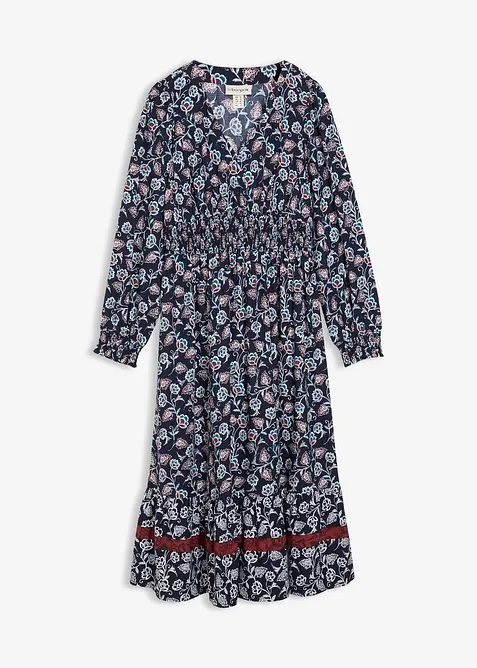 Maxiklänning i följsam viskos, bonprix