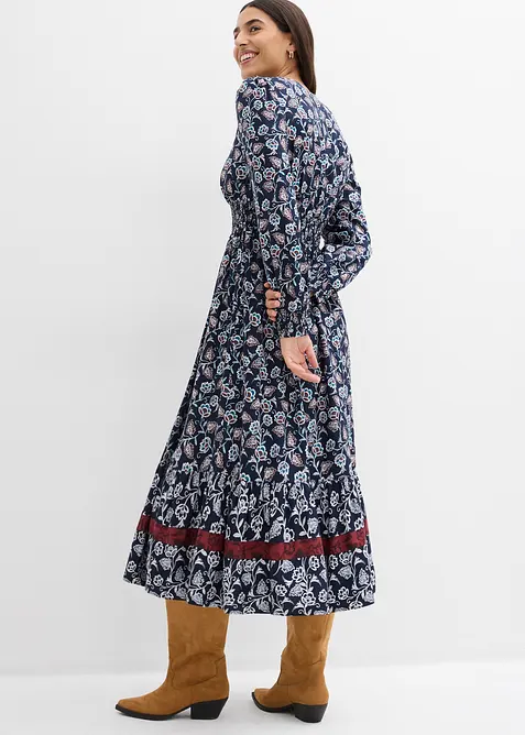 Maxiklänning i följsam viskos, bonprix