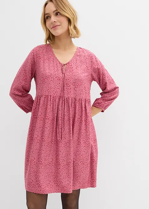 Tunikaklänning av mjuk viskos, bonprix