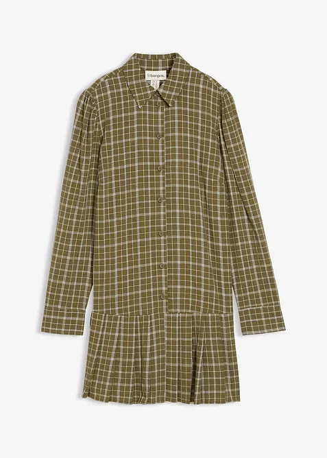 Skjortklänning med rutigt mönster, bonprix