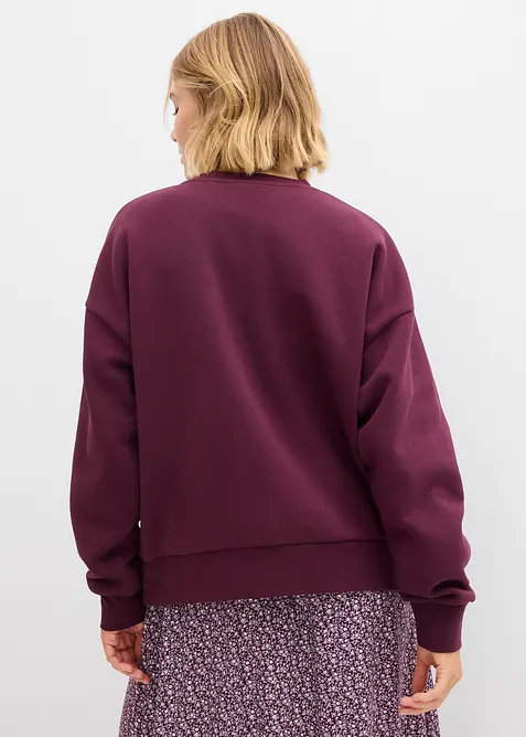 Oversized sweatshirt av bomullsmix, bonprix