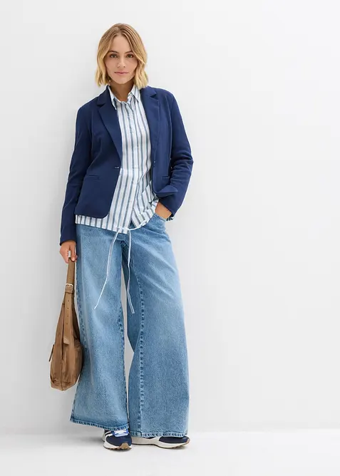 Trikåkavaj med mjuk viskos, bonprix