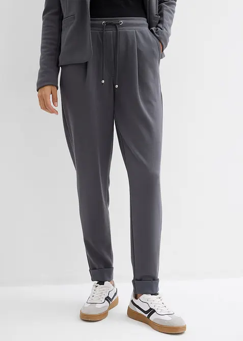 Dra p&aring;-byxa med mjuk viskos, bonprix