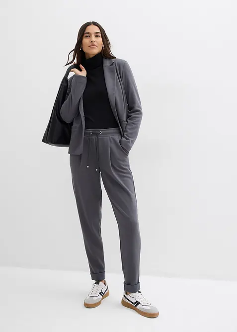 Dra p&aring;-byxa med mjuk viskos, bonprix